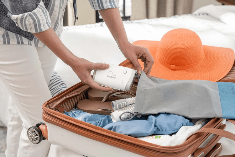 Lady using AI-driven CPAP solutions