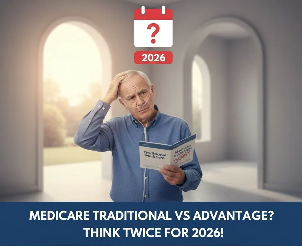 Man deciding between Medicare Traditional Vs Advantage